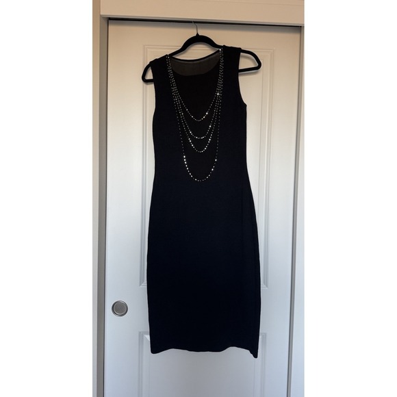 St. John Dresses & Skirts - st john evening dress size 4 Black Maxi Rhinestones Sleeveless Gown Black Tie